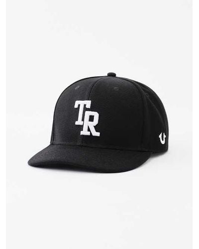 True Religion Embroidered Tr Hat - Black