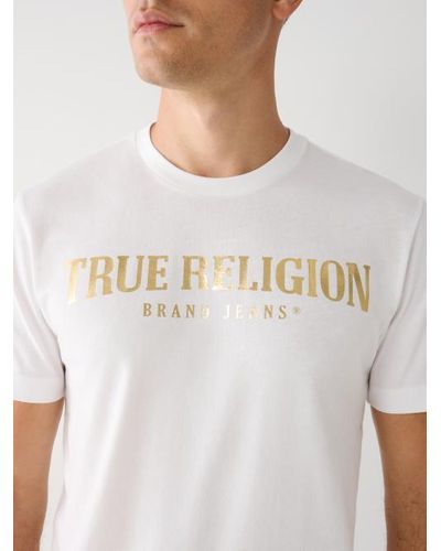 True Religion True Logo Tee - Gray