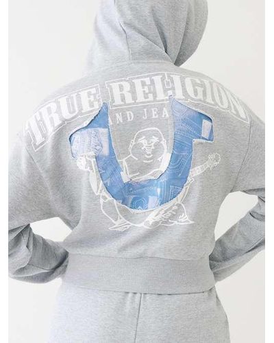 True Religion Jean Graphic Horseshoe Hoodie - Black