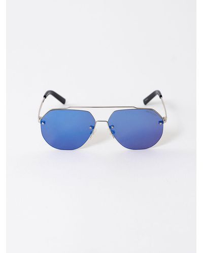 True Religion Blue Aviator Sunglasses