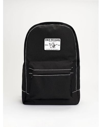 True Religion Big T Logo Backpack - Black