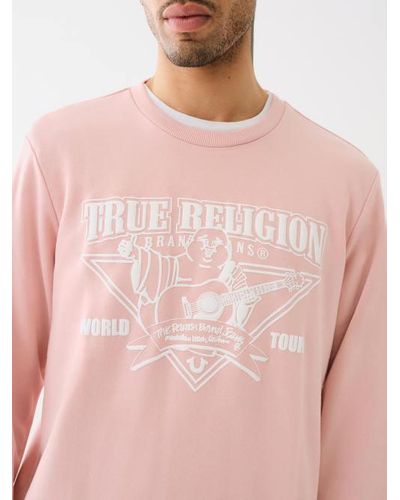 True Religion Buddha Logo Sweatshirt - Pink
