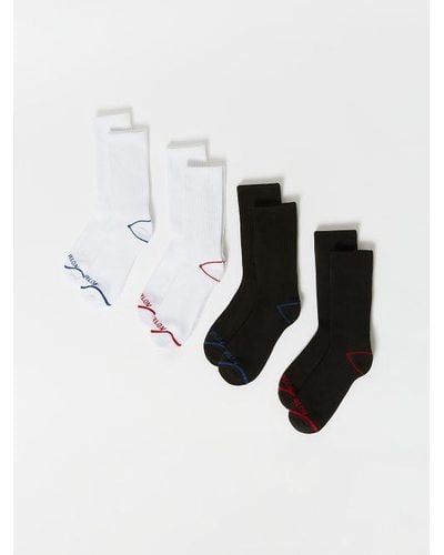 True Religion Branded Logo Crew Sock Set - 8 Pack - Multicolor