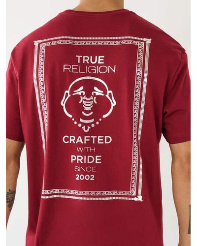 True Religion Buddha Logo Tee - Red