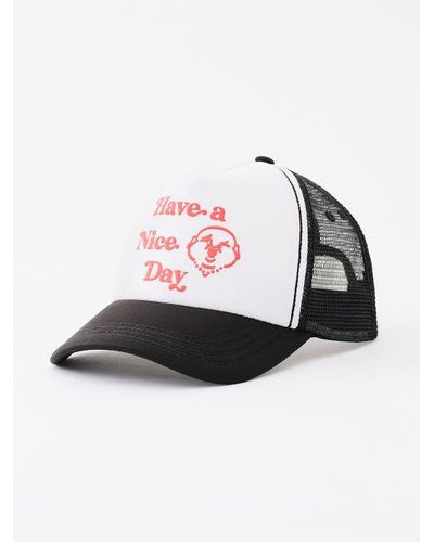 True Religion Have A Nice Day Trucker Hat - Multicolor