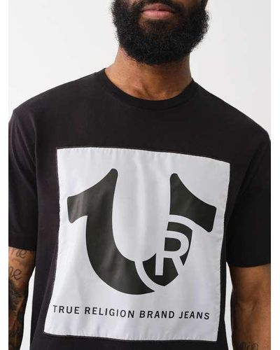 True Religion Logo Relaxed Tee - White