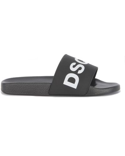 DSquared² Pantofole 2 "Slide" - Nero