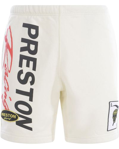 Heron Preston Shorts "Preston Racing" - Bianco