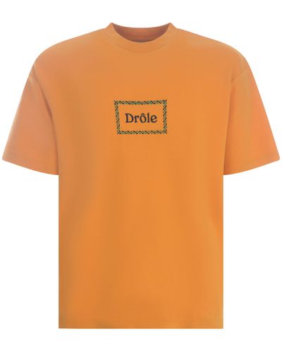 Drole de Monsieur T-shirt "Tresse" - Arancione