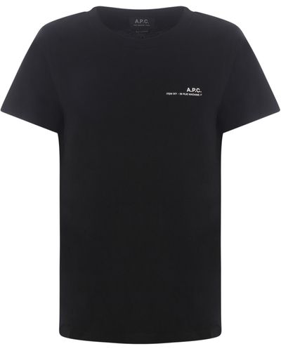 A.P.C. T-shirt "Item" - Nero
