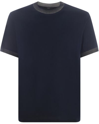 Herno T-shirt "H" - Blu