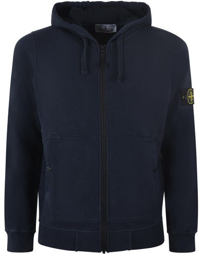 Felpa stone island shop blu scuro
