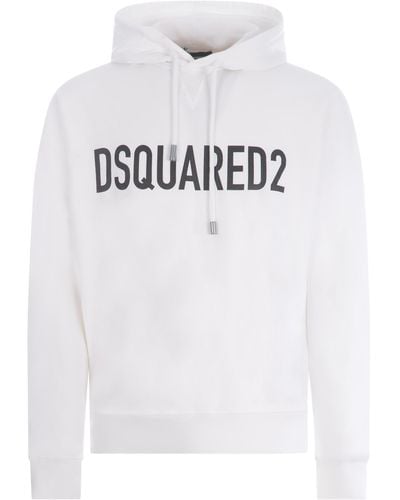 DSquared² Felpa hoodie 2 - Bianco