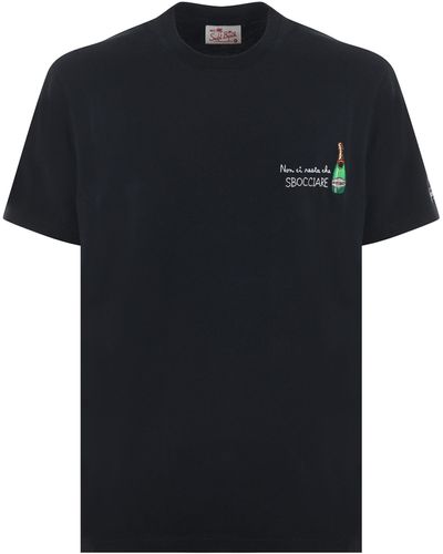 Mc2 Saint Barth T-shirt non ci resta che sbocciare - Nero