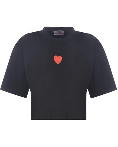 Gcds T-shirt "Lovely" - Nero