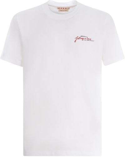 Marni T-shirt "Falling - Bianco