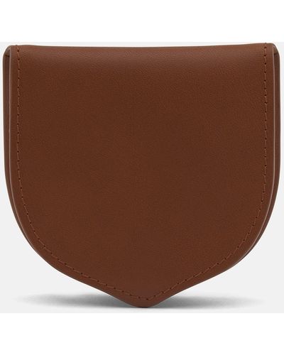 Turnbull & Asser Light Tan Leather Tray Purse - Brown
