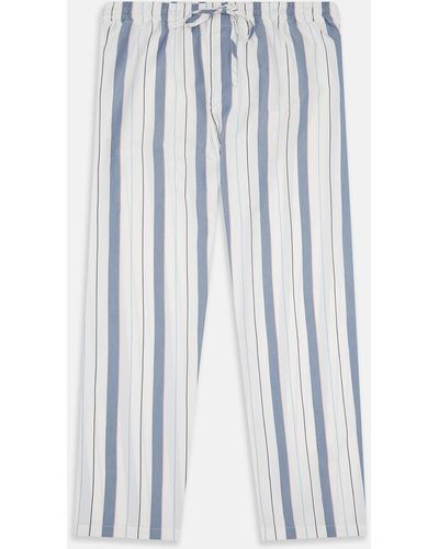 Turnbull & Asser Blue Blazer Stripe Pyjama Trousers