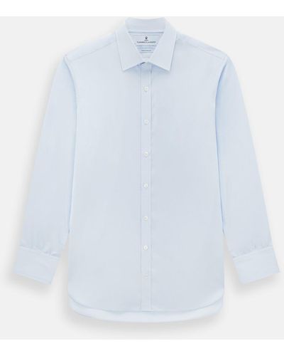 Turnbull & Asser Pale Blue Cotton Regular Fit Mayfair Shirt