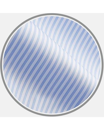 Turnbull & Asser Light Blue Multi Stripe Cotton Fabric