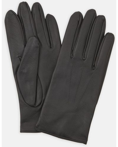 Turnbull & Asser Berkeley Black Leather Evening Gloves