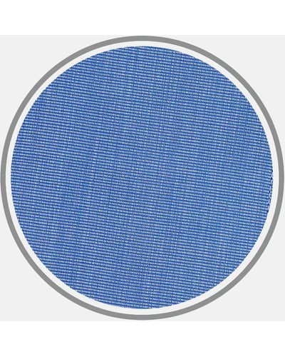 Turnbull & Asser Dark Blue End-on-end Cotton Fabric