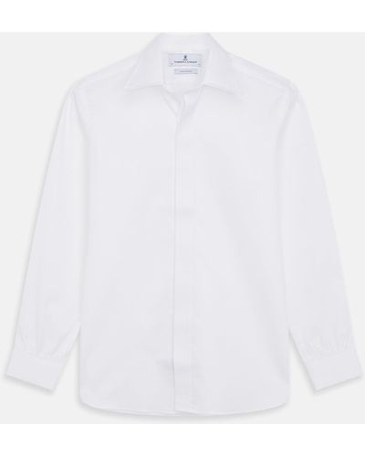 Turnbull & Asser White Tailored Fit Dress Shirt