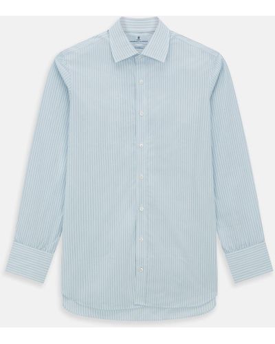 Turnbull & Asser Blue Multi Pinstripe Mayfair Shirt