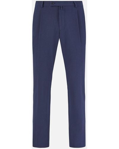 Turnbull & Asser Navy George Trousers - Blue