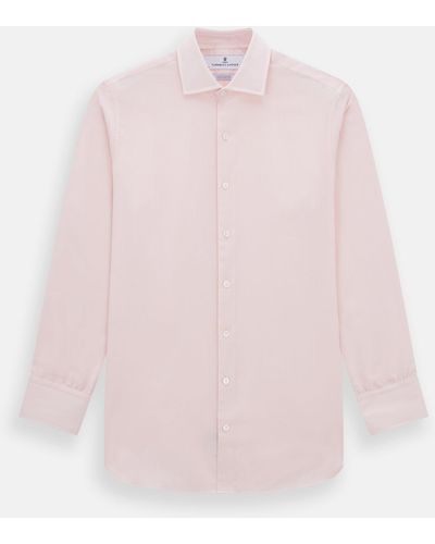 Turnbull & Asser Tailored Fit Pale Pink Cotton Cashmere Belgravia Shirt