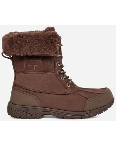 UGG ® Butte Logo Nubuck/waterproof Cold Weather Boots - Brown