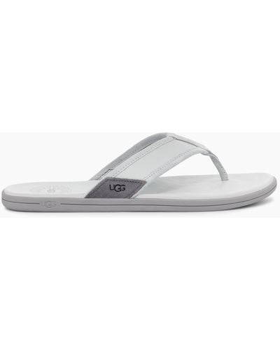 UGG Seaside Flip Suede Sandals - Grey