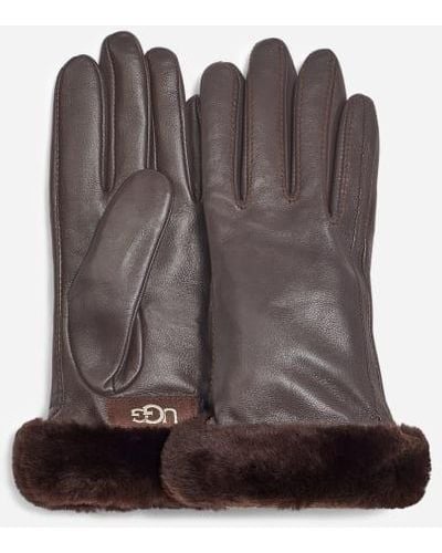 UGG ® Classic Leather Shorty Tech Glove - Black