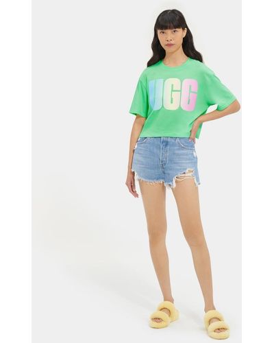 UGG ® Pattie Cropped Logo Tee - Green