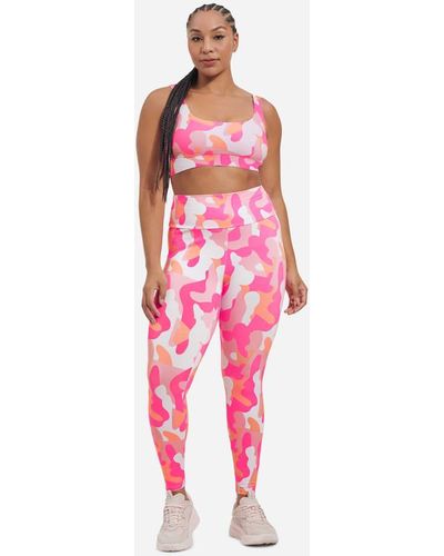 UGG ® Saylor Legging Camo Print Cotton Blend Pants - Pink