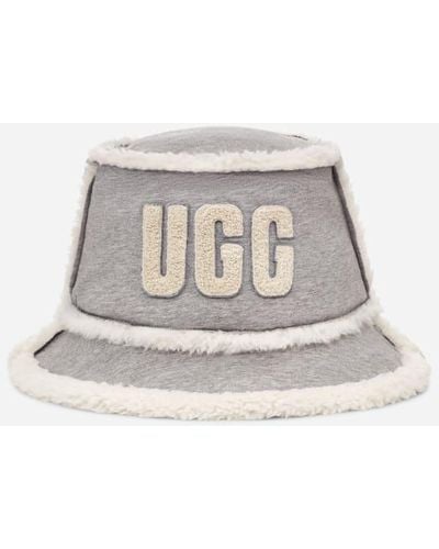 UGG Fleece-textured Cap in Black | Lyst UK