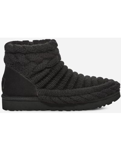 UGG Classic Cardi Cabled Knit Classic Boots in Brown Lyst UK
