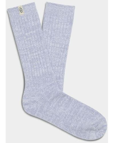 UGG ® Rib Knit Slouchy Crew Sock Polyester Blend/recycled Materials Socks - Blue