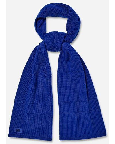 UGG ® Geribbelde Sjaal - Blauw
