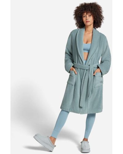 UGG ® Lenore Terry Robe Terry Cloth Robes - Blue