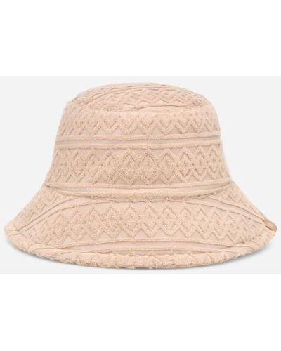 UGG ® Tasman Terry Braid Bucket Hat Terry Cloth Hats - Black