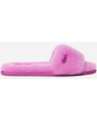 UGG ® Fluff Slide Ii Sheepskin Sandals - Black