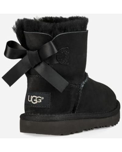 UGG ® Toddlers' Mini Bailey Bow Ii Boot Sheepskin Classic Boots - Black