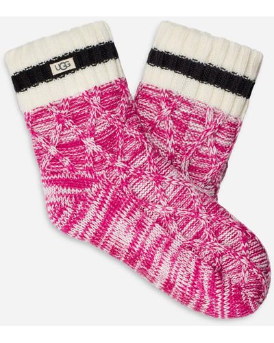 UGG ® Deedee Fleece Lined Quarter Socks - Pink