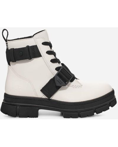 UGG ® Ashton Lace Up Leather Boots - Black
