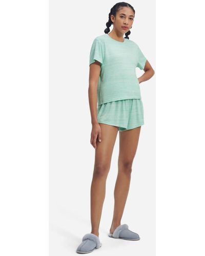 UGG Ensemble short et haut Aniyah pour in Clear Green Multi Heather, Taille L, EcoveroTM - Vert