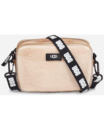 UGG ® Janey Ii Clear Faux Fur Handbags|belt Bag - Black