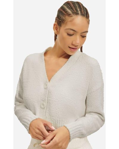 UGG Cardigan Nyomi pour in Cream, Taille M, Mélange De Polyester - Blanc