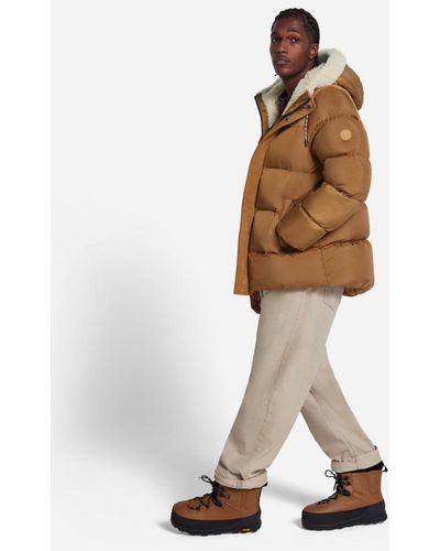 UGG ® Shasta Down Puffer Jacket Nylon/shearling - Brown