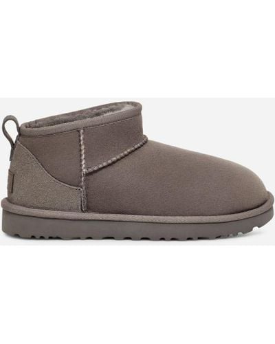 UGG Botte Classic Ultra Mini pour femme | UE in Grey, Taille 36, Daim - Gris